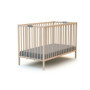 Lit Bébé Pliant WEBABY FLEX en Hêtre Brut - 60 x 120 cm