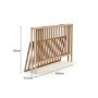 Lit Bébé Pliant WEBABY FLEX en Hêtre Brut - 60 x 120 cm