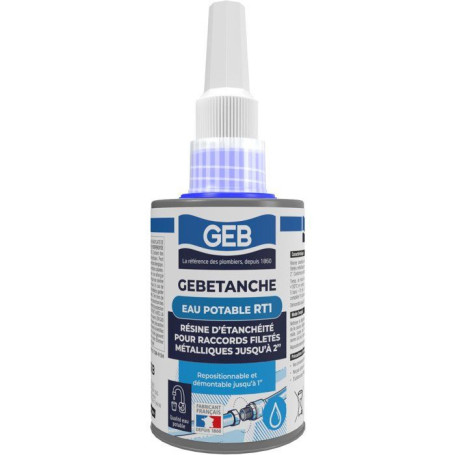 Résine d'Étanchéité GEB pour Raccords Métalliques - 75 ml