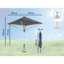 Séchoir Parapluie Leifheit LinoProtect 400 - 40m d'Étendage avec Toit Étanche