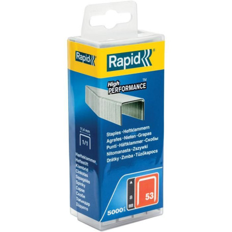 Agrafes Rapid n°53 8mm - Boîte de 5000 unités