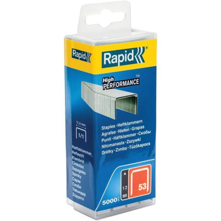 Agrafes Rapid n°53 - Boîte de 5000 pièces - 12mm