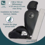 Siège Auto Évolutif BAMBISOL I-Size Noir avec Isofix