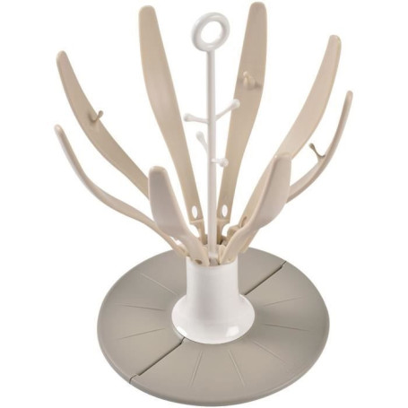 Egoutte-biberons pliable Flower - BEABA pour 8 biberons - Argile