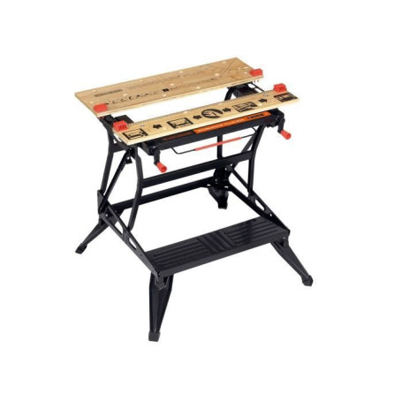 Etabli Pliable avec Etau BLACK+DECKER WM825-XJ - Charge 250 kg