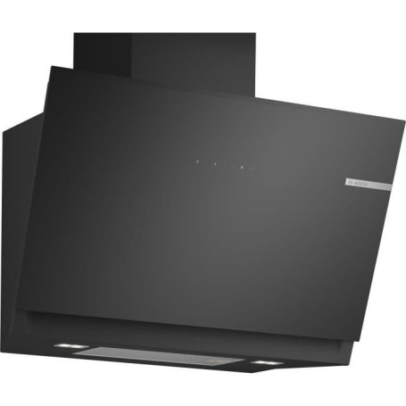 Hotte Murale Inclinée en Verre Noir Bosch Série 6 avec Home Connect