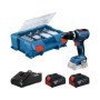 Perceuse à percussion sans fil Bosch GSB 18V-65 avec 2 batteries et chargeur