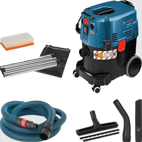Aspirateur industriel polyvalent Bosch 1380W avec nettoyage automatique