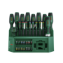 Jeu de 39 tournevis de précision Bosch avec embouts et rack