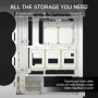 Boîtier PC CORSAIR 5000T ATX Blanc au Design Audacieux