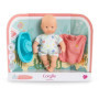 Coffret Mini Bain Corolle - Poupon 20 cm avec Cape et Bateau