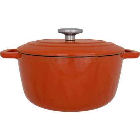 Cocotte en Fonte Émaillée 24 cm - COSY & TRENDY - Idéale pour Ragoûts