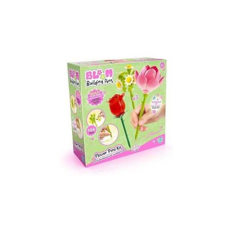 Pack de 3 Stylos Fleur à Construire - Rose, Lotus et Marguerite