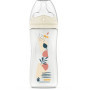 Biberon anti-colique DODIE 330 ml avec tétine biomimétique - Rose
