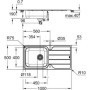Évier de cuisine en acier inoxydable GROHE M30