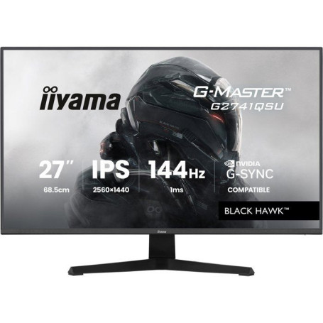 Écran PC Gamer IIYAMA 27" QHD 144Hz Dalle IPS G-Master Black Hawk