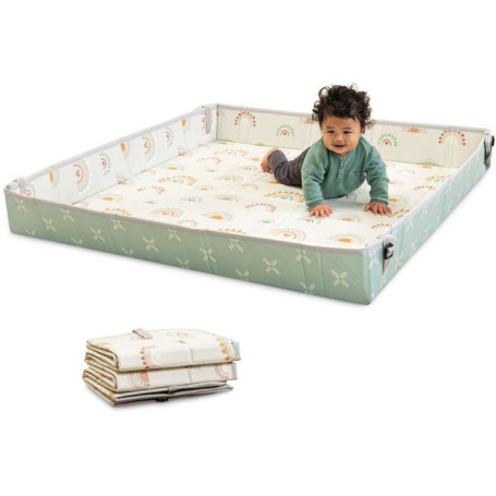 Tapis d'éveil géant pliable Arc-en-ciel pour bébé - INFANTINO