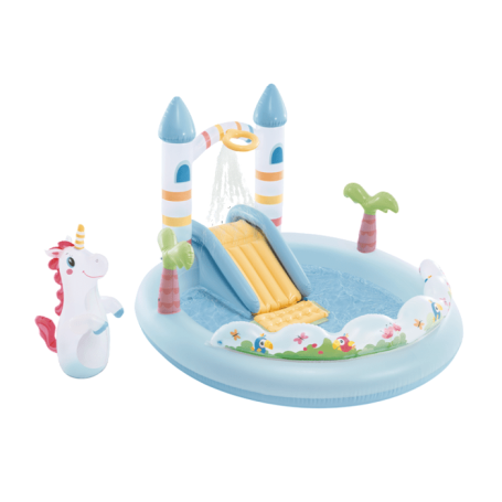 Aire de jeux château magique INTEX - Toboggan et piscine pour enfants