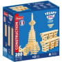 JEUJURA TéCap 3XL - Jeu de Construction en Bois Naturel - 200 Pièces