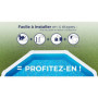 Kit Piscine Hors Sol Acier Ronde GRE Ø370 x 122 cm avec Filtre et Échelle