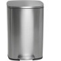 Poubelle de Cuisine à Pédale Inox Brossé 50L - Modèle ADMIRAL