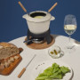 Fondue Électrique en Fonte Émaillée MONT JOLY - 1,2 L pour 4 Personnes - Beige