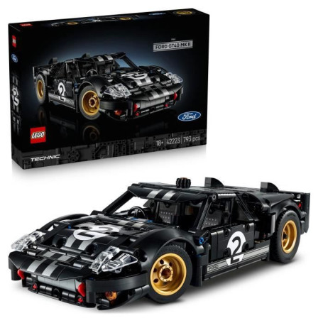 Maquette LEGO Technic 1966 Ford GT40 MKII à Construire