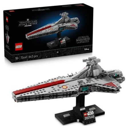 LEGO Star Wars : Croiseur d'Assaut Venator - Set de Construction pour Adultes