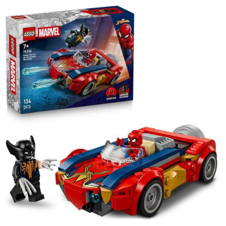 LEGO Marvel Spider-Man et sa Voiture contre Wolverine Vénomisé