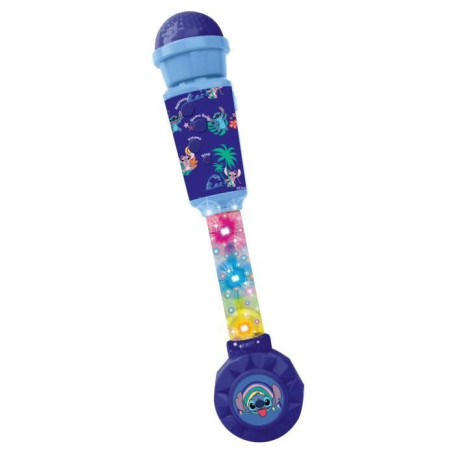 Microphone Karaoke Stitch Lumineux avec Haut-Parleur Intégré