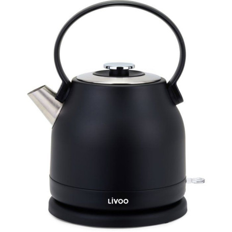 Bouilloire Électrique Rétro Noir 1,5 L - LIVOO DOD202N