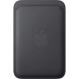 Coque Portefeuille en Tissage Fin pour iPhone avec MagSafe - Noir