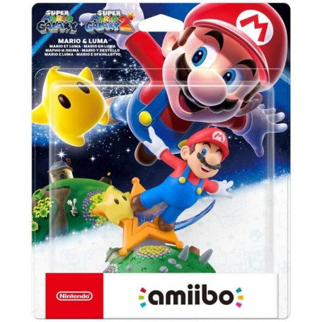 Figurine Amiibo Mario & Luma - Super Mario Collection