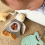 Coussin d'activités moelleux Tummy Time - NUBY - Gris et Blanc