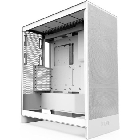 Boîtier PC NZXT H7 Flow Blanc - Design Épuré et Refroidissement Optimal