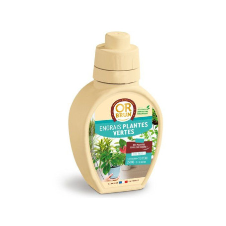 Engrais pour Plantes Vertes - OR BRUN - 250 ml - Croissance Optimale