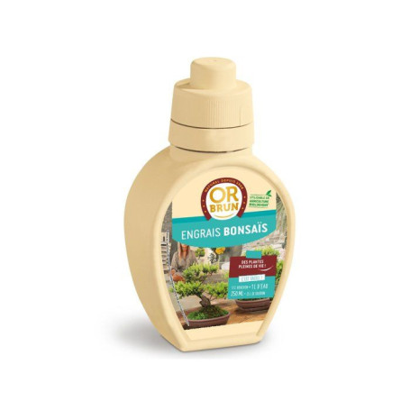 Engrais Spécial Bonsais OR BRUN - 250 ml pour Croissance Optimale