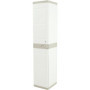 Armoire haute vestiaire PLASTIKEN - 1 porte blanche pour rangement