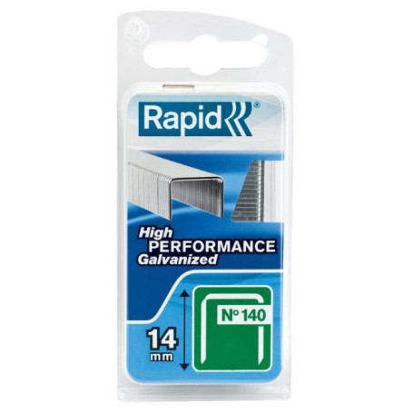 Lot de 200 Agrafes Rapid n°140 16mm pour Agrafeuse Manuelle