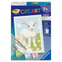 Kit de Peinture par Numéros Ravensburger - Mouton 8x12cm pour Enfants