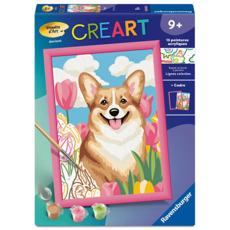 Kit de Peinture par Numéros Corgi Ravensburger pour Enfants