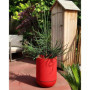 Bac à Fleurs Rond Riviera Granit Tulipe Rouge 50 cm