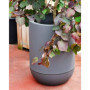 Jardinière en Plastique Riviera Granit Tulipe - Gris D50 x H71 cm
