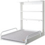 Table à Langer Murale Pliable en Bois Blanc avec Matelas Imperméable