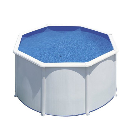 Kit Piscine Hors Sol Ronde en Acier GRE Ø260 cm avec Filtre et Échelle