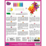 Coffret Peinture Vitrail - Créez 8 Fleurs en Verre Effilé