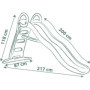 Toboggan Funny Smoby Life 2m avec Glisse Double Vague