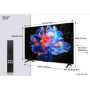 Téléviseur LED TCL 50P6K 50" 4K UHD avec Google TV