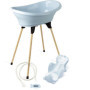 Pack Baignoire THERMOBABY VASCO 5 en 1 - Fleur Bleue, Fabriqué en France