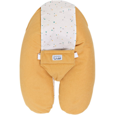 Coussin de maternité 3-en-1 TINEO - Jaune à Pois